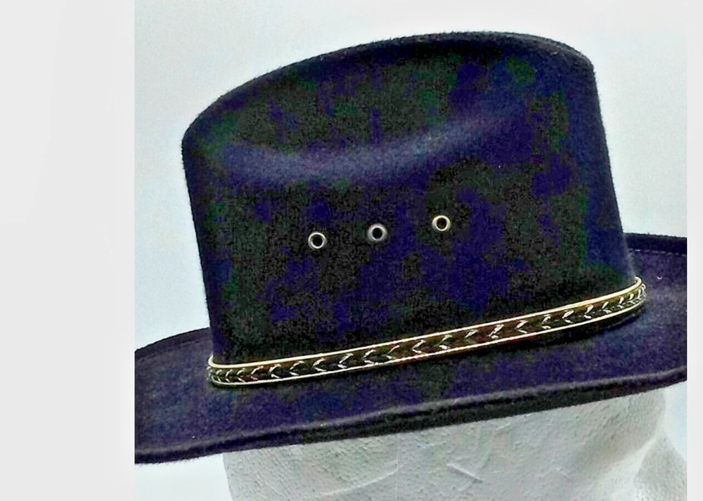 Vintage Pigalle XXXXX Cowboy Hat Black Child Size 6.25 X-Small Western Mexico